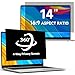 Laptop Privacy Screen 14 Inch 16:9 - Anti-Glare Blue Light Computer Privacy Filter Shield & Protector for 14'' Hp Acer Asus Lenovo Dell Thinkpad Monitor