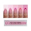 btartboxnails XCOATTIPS Pink French Tip Press On Nails - Short Press On Nails Almond, Soft Gel Nail Tips, 160Pcs Soak Off Acrylic Pink Fake Nail Extension in 16 Sizes