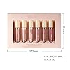 MAEPEOR Matte Liquid Lipstick 6PCS Nude Velvety Lip Gloss Kit Long-Lasting Wear Non-Stick Cup and Not Fade Lipstick Set for Warm or Cool Undertone (Nude Series, 6PCS-E)