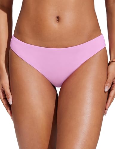 Image of CRZ YOGA Low Waisted Bikini Bottoms | Mid Cut Leg, Medium Bum Coverage, Full Lining, Swim, Bathing Suit Briefs for Women
