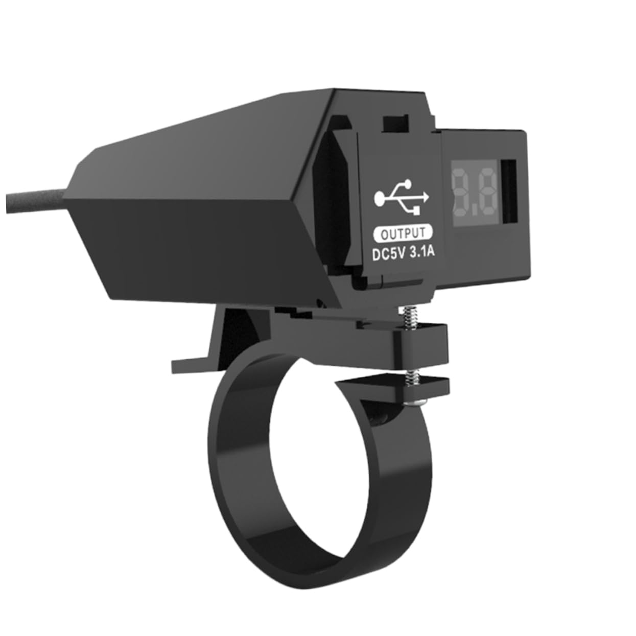 COOLHIYA Motorcycle Phone Charger Dual USB with 3.1a Led Display Easy Socket Replacement for Car Boat ATV Rv