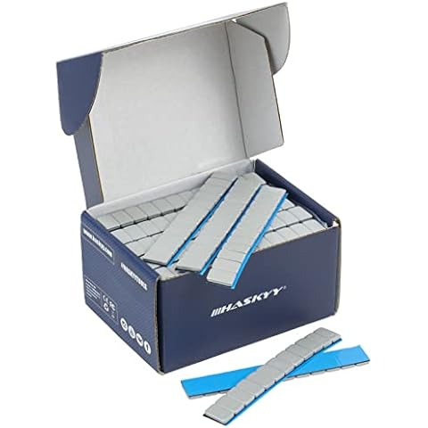 50 wheel weights strick-on weights Steel weights I 50 Self-Adhesive bars 12 * 5g I zinc plated & plastic coated Cover