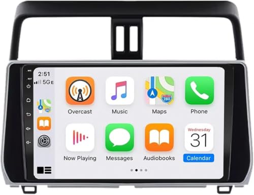 GPS Android 15 para Toyota Prado: viaja conectado en familia con mapas y música