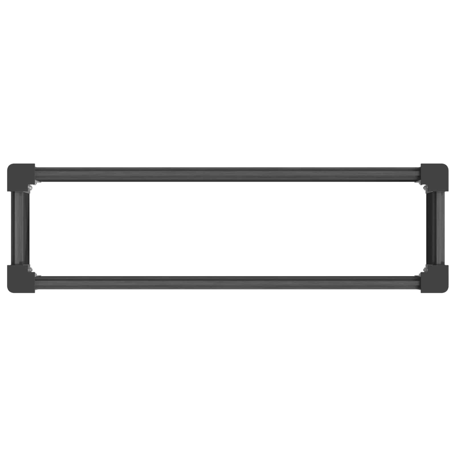 Podwyższona grządka, szara z aluminium WPC, 100 x 30 x 72 cm, donica na rośliny na balkon, taras, otwarte podłoże, do warzyw, ziół, kwiatów, odporna na warunki atmosferyczne