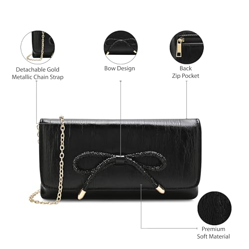 Image of Lavie Women's Crush Bow Emvelope Clutch | Ladies Purse | Gift For Women