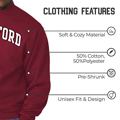 Image of NCAA College Sweatshirt Fleece Crewneck Pullover for Men and Women | Officially licensed NCAA college gameday crewneck pullover - 9 oz fleece lined sweatshirt with arch and logo design