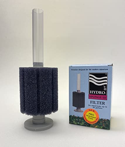 Aquarium Technology Hydro-Sponge Pro III Premium Reticulated Foam Sponge Filter for Aquariums up to 40 Gallons