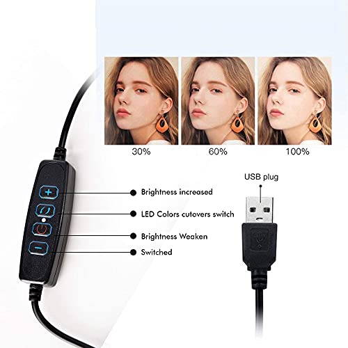 Technical Pro Live Light Social Media Broadcast Kit With 12" Led Selfie Ring Light W/Flexible Cell Phone Holder, Tripod, 3 Lighting Modes, 10 Dimming Lighting Levels, Ideal For Live Streams Videos #TOP5