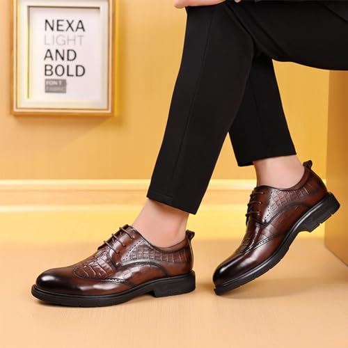 YZABEL Men's Comfort Dress Shoes Oxford Shoes Business Party Formal Shoes Fashion Prom Business Wedding Dress Shoes3