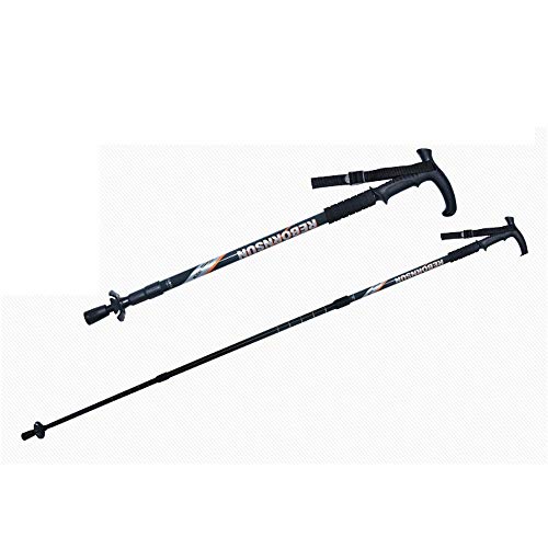 Alpenstock télescopique MU bâton de marche réglable en aluminium pour randonnée en montagne