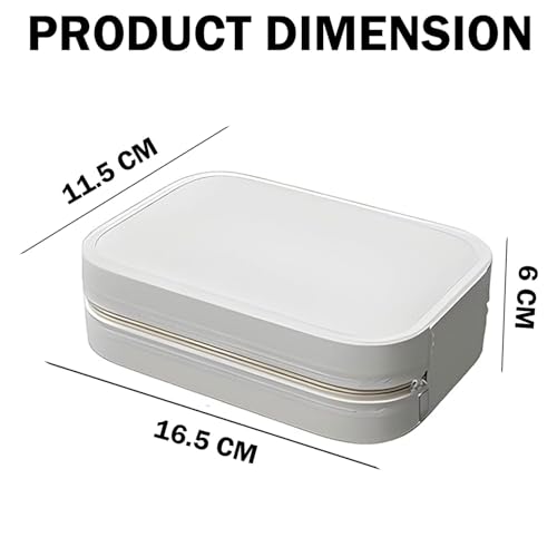 Image of SIGNAMIO Compact Makeup Vanity with LED Mirror, Elegant Makeup Mirror with Light, Portable LED Mirror for Makeup, Stylish Vanity Table with Adjustable Lighting for Professional Results