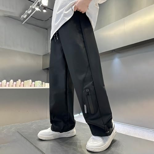 Boys Sweatpants 2025 Wide Leg Baggy Cargo Pants Kids Teen Boys Trendy Streetwear Soft Athletic Joggers with Pockets2