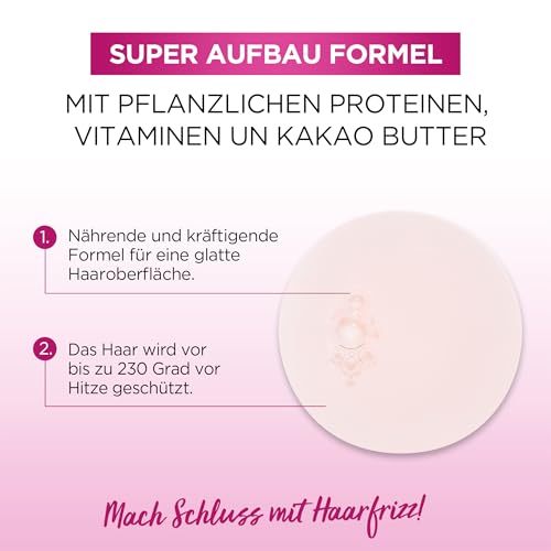 L'Oréal Paris Elvital Hair Serum without Silicones, Heat Protection for Long, Unruly Hair, No Rinse, Hair Oil with Vegetable Proteins and Cocoa Butter, Dream Length No Frizz Serum, 1 x 100 ml