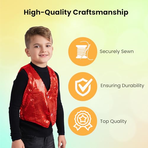 Chaleco Brillante de Lentejuelas para Niños miniatura 4