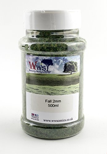Preisvergleich Produktbild WWS Herbst Statisches Gras 500ml Modelleisenbahn Landschaft Gelände (2mm)