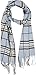 VERONZ Soft Classic Cashmere Feel Winter Scarf, Blue Plaid