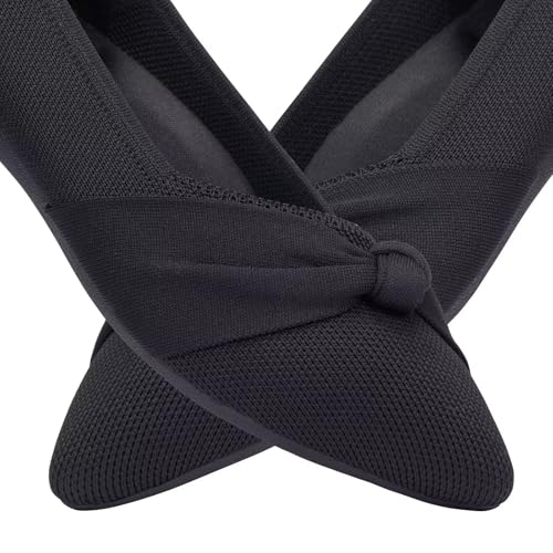Image of Frank Mully Womens Pointed Toe Flats Knit Dress Shoes Comfort Women Shoes Softable