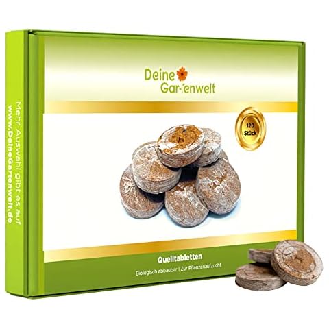 Quelltabletten 120x Kokos-Torf Quelltabs - Anzuchttabs für Stecklinge - ausgewogene Mischung von Weißtorf und Kokosfasern Cover