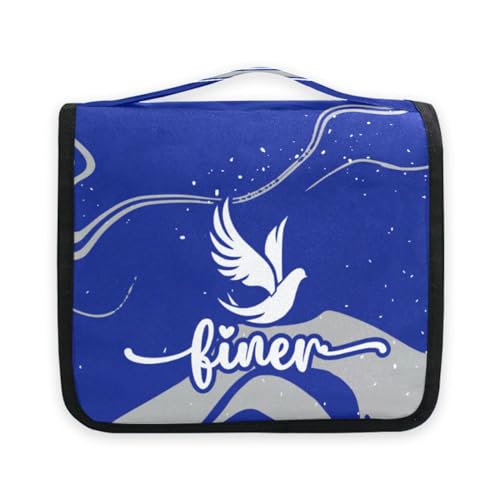 Zeta Phi Beta Paraphernalia - Finer - Toiletry Travel Bag Organizer with Hanging Hook - Cosmetic Make-Up Case for Women - Official Vendor2