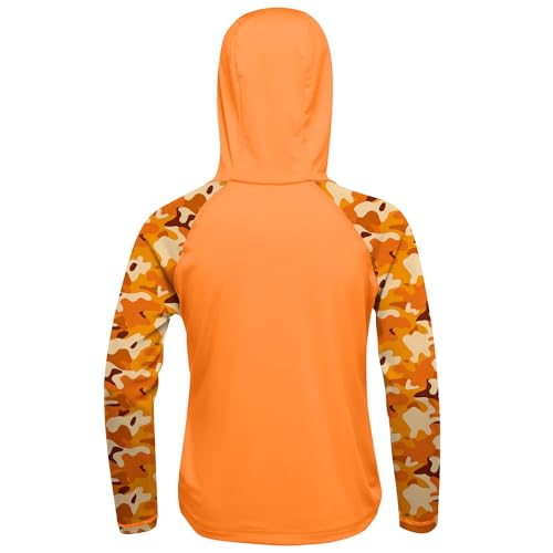 Image of Boys Rash Guard Swim Hoodie, Kids Long Sleeve Sun Fishing Shirts