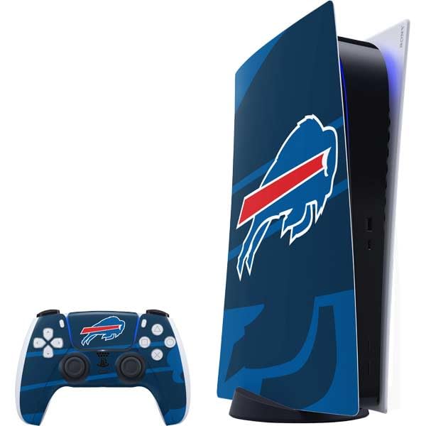 Skinit Decal Gaming Skin Compatible with PS5 Bundle - Officially Licensed NFL Buffalo Bills Double Vision Design