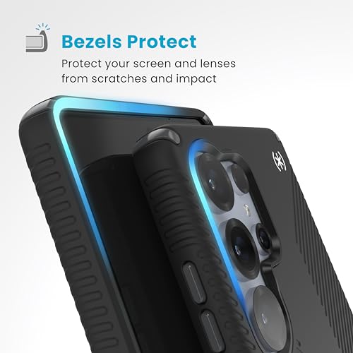 Speck Samsung Galaxy S25 Ultra Case - 13-Foot Drop Protection, No-Slip Grips - Samsung S25 Ultra Case - Raised Bezel and Enhanced Buttons - Presidio 2 Grip - Black/Slate Grey(Pack of 1) - image 6