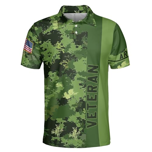 Army Polo Shirts for Men - Veteran Mens Polo Shirts
