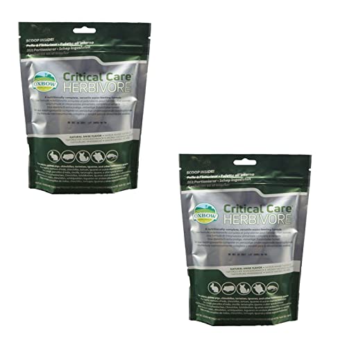Oxbow Critical Care - Pienso completo para roedores pequeños, paquete doble, 2 bolsas de 36 g
