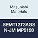 Mitsubishi Materials SEMT13T3AGSN-JM MP9120 Coated Carbide Milling Insert, Class M, Round Honing, Square, 0.059" Corner Radius (Pack of 10)