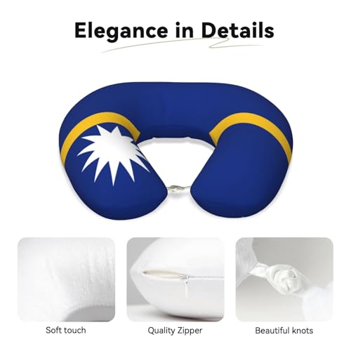Almohada de viaje de fibra de poliéster negra miniatura 4