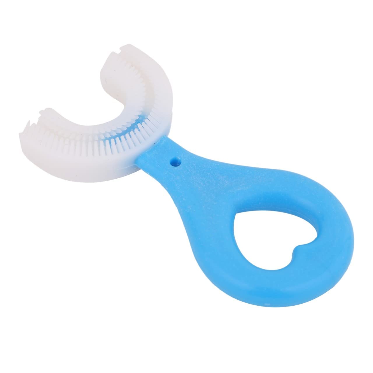Whole Mouth Cleaning Tool U-Shaped with Finger Toothbrush for Kids,Hand Powered 2-6 Years Kids Baby Infant Toothbrush, Food Grade Ultra Soft Silicone Brush Head,-image-18