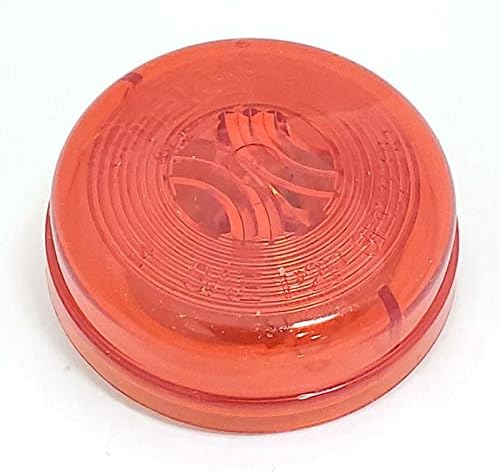 10PCs Truck-Lite 30200R 30 Series PL-10 PC 2" Round Incandescent Grommet Mount Utility Light Marker Clearance Light (12V Red Polycarbonate)