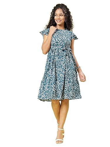 Image of OOMPH! Women's Fit and Flare Knee Length Dress
