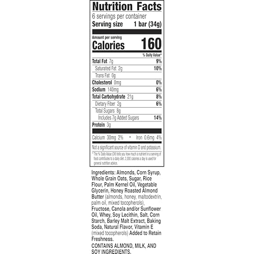 Image of Nature Valley Sweet and Salty Nut Granola Bars, Almond, 6 Bars, 7.2 oz