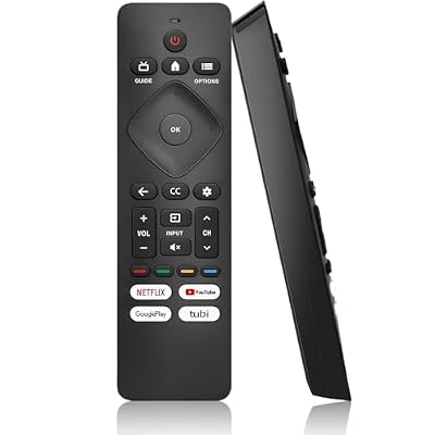 Universal Remote Control for Philips Android/Google TV, Replacement for Philips Smart TVs (No Voice Function)