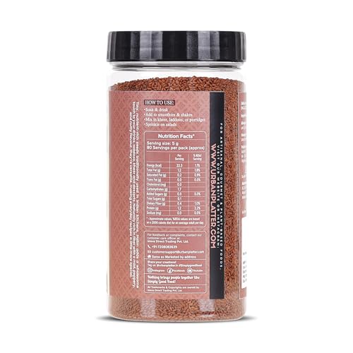 Image of Urban Platter Halim Seeds, 400g (Garden Cress /Aliv Seeds, Protein & Fiber Rich Superfood, Nutrient Dense Seed for Laddoos, Halwa & Traditional Recipes)