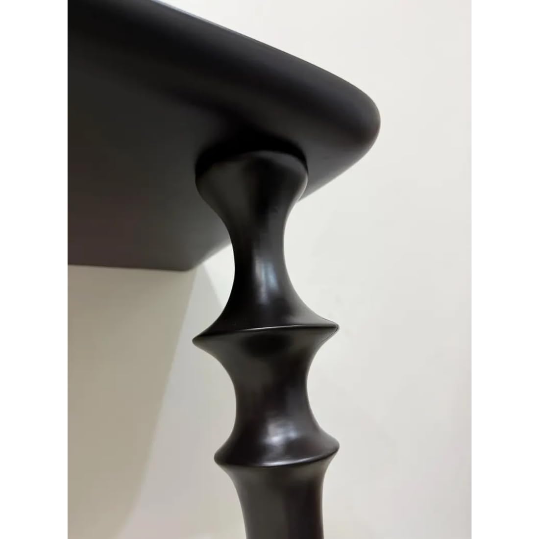 Wooden Expert 120cm Handcrafted Black Wooden Console Table | Modern Minimalist Entryway | Slim Hallway Table | Solid Wood Furniture 120x20x80cm