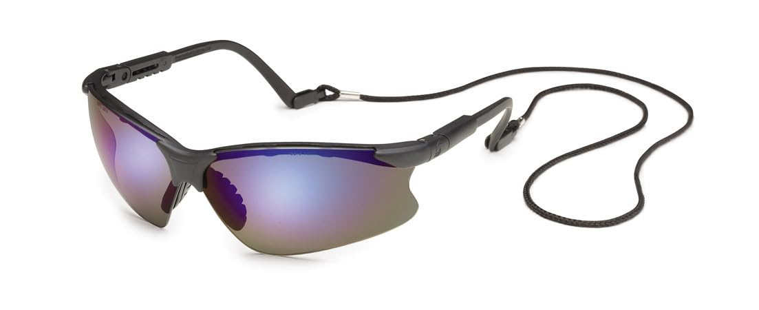 Lunettes de sécurité réglables Scorpion avec écran miroir bleu