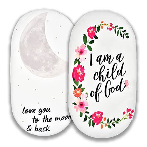 Fatu Fashion Moses Basket Baby Sheet Bassinet Set 2 Pack Sheet Cradle Fit For Halo Bassinet Swivel Sleeper Fitted Hourglass Bassinet Mattress Sheet (White) #TOP20