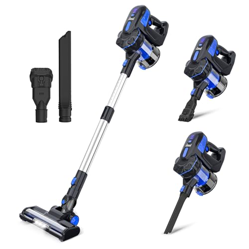 INSE Cordless Vacuum Cleaner, 6-in-1 Powerful Stick Vacuum, 45 mins Runtime, Ultra-Quiet, Lightweight, Rechargeable 2200mAh Battery Vacuum, Versatile Cordless Vacuum for Pet Hair Hard Floor Car-Navy INSE Cordless Vacuum Cleaner, 6-in-1 Powerful Stick Vacuum, 45 mins Runtime, Ultra-Quiet, Lightweight, Rechargeable 2200mAh Battery Vacuum, Versatile Cordless Vacuum for Pet Hair Hard Floor Car-Navy