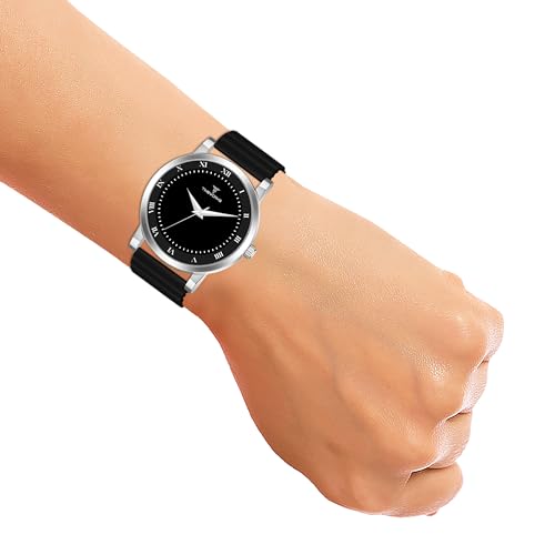 Image of TIMEWORKS Designer Round Dial Watch Silicon Changeable Smart Watch Strap with Smart pin Men's & Boy's Watch BG-408