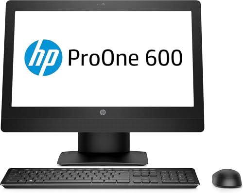 Image of HP ProOne 600 G3 All-in-One Desktop Computer, 21.5 inch FHD(1920x1080) Display Business PC, Core Core i5-7500 3.4GHz Up to 3.8GHz, 16GB DDR4 RAM, 256GB SSD, Keyboard & Mouse, WiFi, Windows 11 (Renewed)
