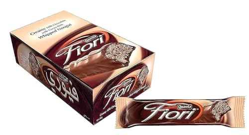 Quanta Fiori, Milk Chocolate with Cocoa Rich Whipped Nougat, 12x28g