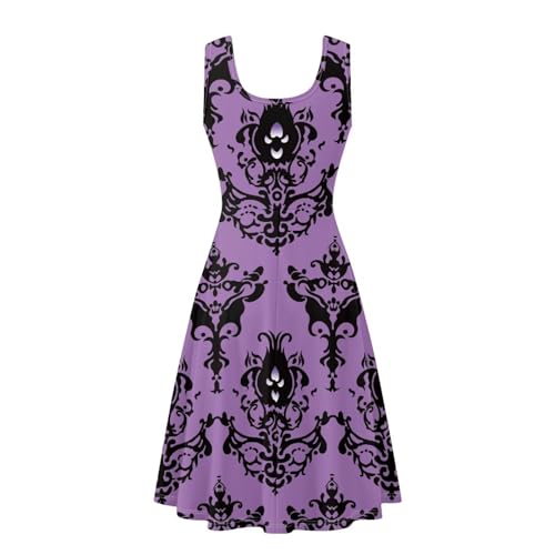Image of Renewold Women's Sleeveless Tank Dress with Pockets, Casual Scoop Neck A-Line Sundress for Summer, Travel and Vacation