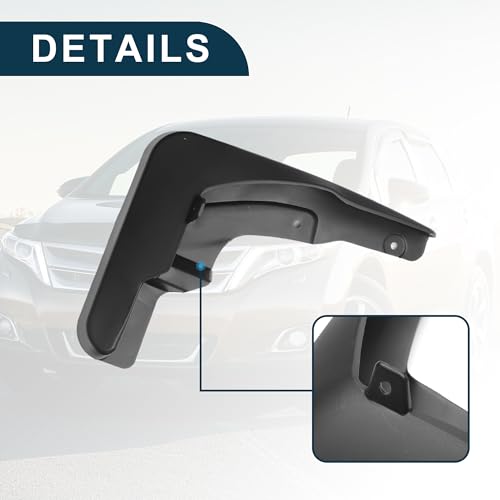 Image of Mud Flap Splash Guard for Toyota Venza 2009-2016 Durable | Front & Rear Side Mudflaps with Mount Accessor 1 Set
