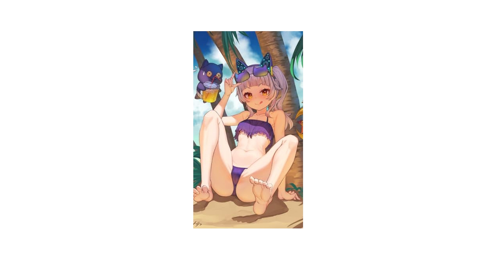 ホロライブ 紫咲シオン ハーバリウム ぴらるーく プレイマット プレイマット：紫咲シオン C105 - u-sleeve - BOOTH
