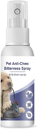 Inscape Data Spray de manzana amarga para que los perros dejen de masticar, spray mejorado sin masticar con amargo, evita que las mascotas masticen