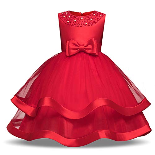 Robe d'été en dentelle pour mariage de fille et fête d'anniversaire chic
