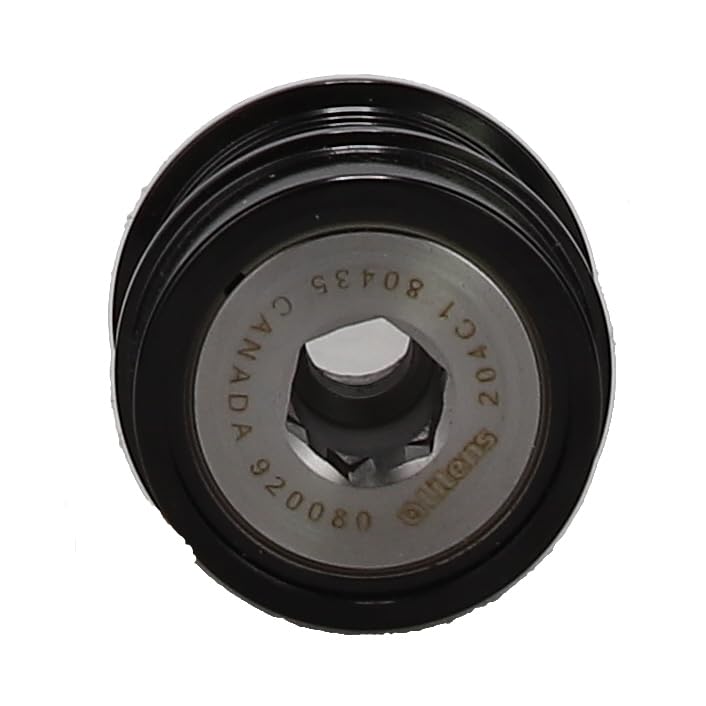 New Professional Grade Decoupler Pulley 6-Groove Compatible with Jeep Gladiator V6 3.6L 3604cc 220cid 2020-2021-2022-2023 Wrangler 2018-2023 Replaces 021040-3280 021040-32806 920080 0210403280