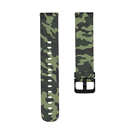 Pattern Bands Compatible With Amazfit Bip U Pro/Bip 3/Gts 4 Mini/Gts 3/Gts 2/Gts 2E/Gts 2Mini Watch Replacement 20Mm Pattern Band Silicone Bracelet Sport Strap Wristbands For Gtr 42Mm (Camouflage Tricolor) #TOP5
